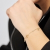 Billede af Studio Z "Peak" armbånd forgyldt sølv m. cz (16 + 2 cm)