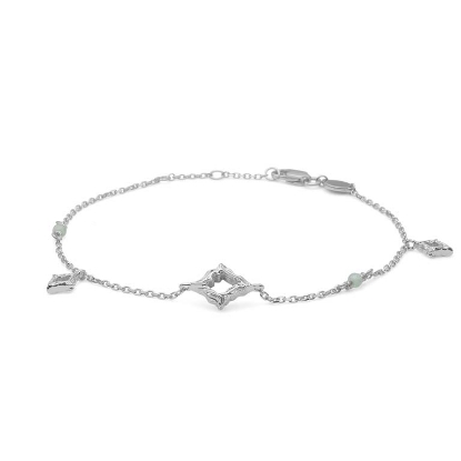 Billede af Studio Z "Peak" armbånd sølv m. cz (16 + 2 cm)