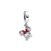 Billede af Pandora DISNEY Minnie Mouse Silhuet charm sølv m. emalje + cz