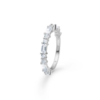 Billede af Mads Z "Celestial by Medina" ring sølv m. hvid topas (str. 50)