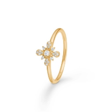 Billede af Mads Z "Élodie" ring 14 kt. guld m. 0,11 ct. w/si brillanter (str. 58)