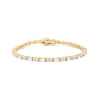 Billede af Mads Z "Celestial by Medina" armbånd 8 kt. guld m. hvid topas (18 cm)