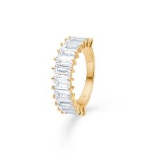 Billede af Mads Z "Celestial by Medina" ring 8 kt. guld m. hvid topas (str. 52)