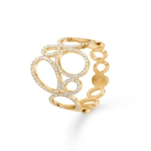 Billede af Mads Z "Evaya" ring 14 kt. guld m. 0,48 ct. brillanter (str. 52)