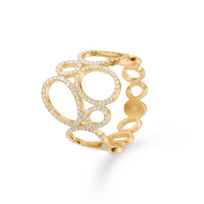 Billede af Mads Z "Evaya" ring 14 kt. guld m. 0,48 ct. brillanter (str. 56)