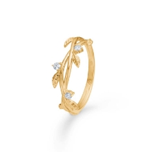 Billede af Mads Z "Aura" ring 14 kt. guld m. 0,10 ct. brillant (str. 60)