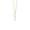 Billede af Mads Z "Isaline" vedhæng 14 kt. guld m. 0,08 ct. brillant+perle (ekskl. kæde)