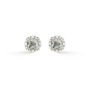 Billede af Mads Z "Menthe" øreringe 14 kt. guld m. ametyst + 0,22 ct. brillanter