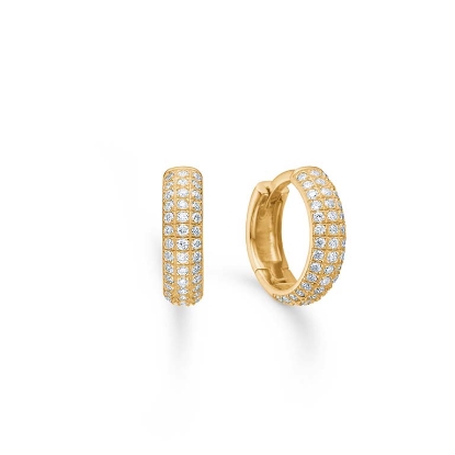 Billede af Mads Z "Lunette" øreringe 14 kt. guld m. 0,30 ct. brillanter