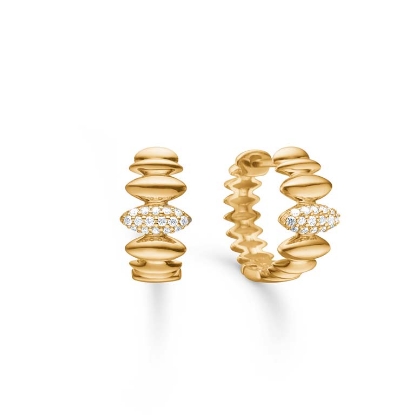 Billede af Mads Z "Orielle" øreringe 14 kt. guld m. 0,28 ct. brillanter