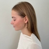 Billede af Jane Kønig Big Tied Heart Hoop ørering forgyldt sølv (1 stk.)