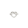Billede af Jane Kønig Tied Heart Stud ørering sølv (1 stk.)