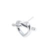 Billede af Jane Kønig Big Tied Heart Stud ørering sølv (1 stk.)