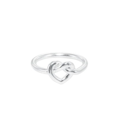 Billede af Jane Kønig "Tied Heart" ring sølv (str. 48-60)