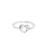 Billede af Jane Kønig "Tied Heart" ring sølv (str. 58)