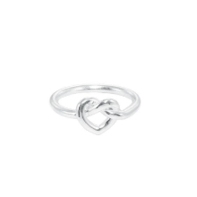 Billede af Jane Kønig "Tied Heart" ring sølv (str. 60)