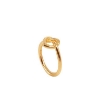 Billede af Jane Kønig "Tied Heart" ring forgyldt sølv (str. 60)