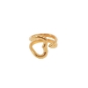 Billede af Jane Kønig "Open Heart" ring forgyldt sølv (str. 48-60)