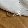 Billede af Jane Kønig Tied Heart armring sølv (str. M+L)