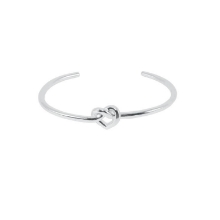 Billede af Jane Kønig Tied Heart armring sølv (Large - 65 mm)