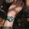 Billede af Certina DS-X GMT Quartz herreur grøn gummirem 20 bar 41mm