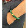 Billede af Nuni Copenhagen Vilma Green armbånd forgyldt sølv m. perler (16+3 cm)