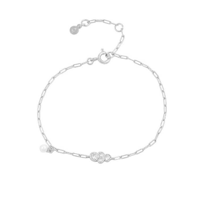 Billede af Hultquist Scarlet armbånd sølv m. cz + fvp (16+3 cm)