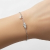 Billede af Hultquist Scarlet armbånd sølv m. cz + fvp (16+3 cm)