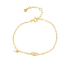 Billede af Hultquist Scarlet armbånd forgyldt sølv m. cz + fvp (16+3 cm)