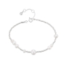 Billede af Hultquist Aria armbånd sølv m. perler (16+3 cm)