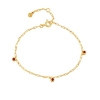 Billede af Hultquist Amber armbånd forgyldt sølv m. cz (16+3cm)