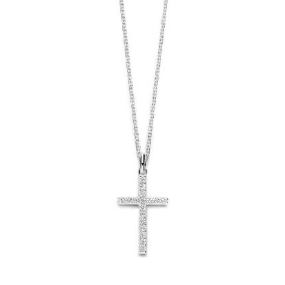 Billede af Spirit Icons Divine CZ (L) halskæde sølv m. cz (42-45 cm)