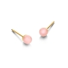 Billede af Spirit Icons Figaro Pink Stud (4mm) øreringe forgyldt sølv m. lyserød cz