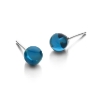 Billede af Spirit Icons Figaro Blue Stud (6mm) øreringe sølv m. blå cz