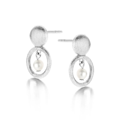 Billede af Spirit Icons Annika Pearl Stud øreringe sølv m. perler