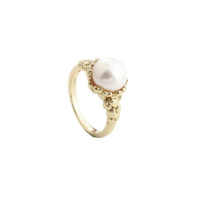 Billede af Aqua Dulce Karla Pearl ring forgyldt sølv m. fvp (str. 52-62)