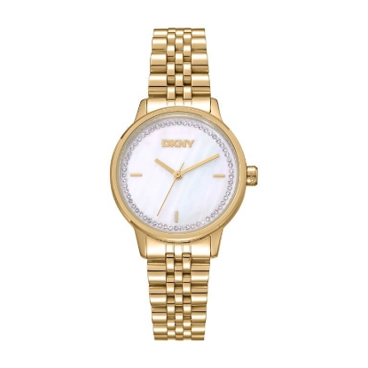 Billede af DKNY Everyday dameur stål gulddoublé 5bar 30mm