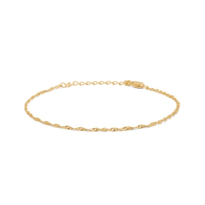 Billede af Studio Z "Flow" armbånd forgyldt sølv (16-19 cm)