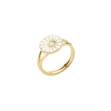 Billede af Lund Copenhagen Marguerit ring forgyldt sølv 11mm (str. 62)