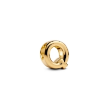 Billede af Pandora Bogstav Q Alfabetcharm forgyldt metalblanding Billede af Pandora Bogstav Q Alfabetcharm forgyldt metalblanding