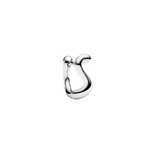 Billede af Maria Black 'Lotus Huggie' ørering sølv - 7 mm - Left (venstre)