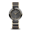Billede af Bering Ceramic Diamond dameur stål sort/gulddoublé 35mm 3bar