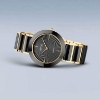 Billede af Bering Ceramic Diamond dameur stål sort/gulddoublé 35mm 3bar