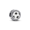 Billede af Pandora Fodbold charm sølv m. emalje + cz