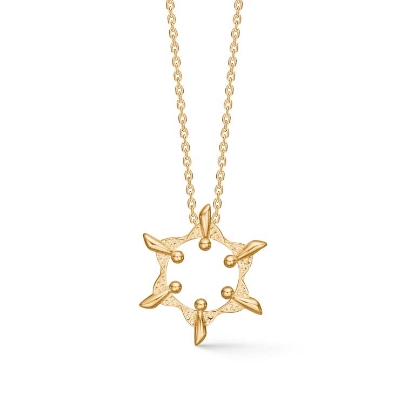 Billede af Mads Z "Me & My Angel" halskæde forgyldt sølv (40-45 cm)