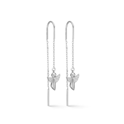 Billede af Mads Z "Me & My Angel" øreringe sølv