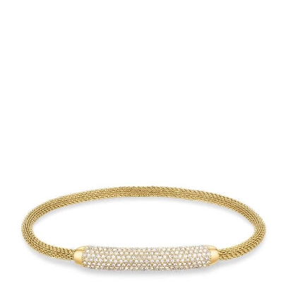 Billede af Bering Arctic Pavé armbånd forgyldt stål m. krystaller (18 cm)