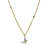 Billede af Pandora Sommerfugl halskæde forgyldt metalblanding m. cz (45 cm)