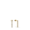 Billede af Bering Arctic Pavé øreringe stål gulddoublé m. krystal