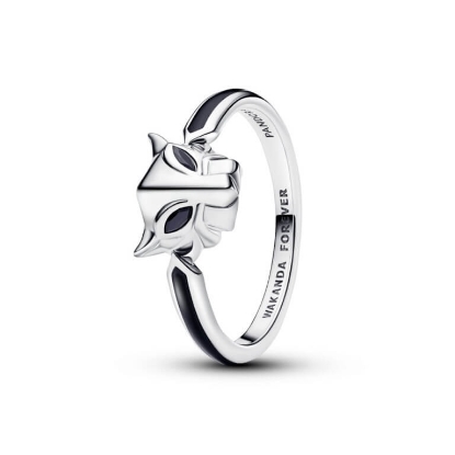 Billede af *Pandora Marvel Black Panther ring sølv m. krystal (str. 56)
